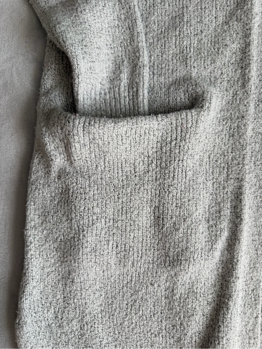Old Navy Light Gray Open-Front Long Women's Cardigan - Picture 4 of 5